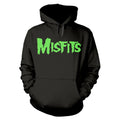 Black - Front - Misfits Unisex Adult Skull Hoodie