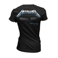 Black - Back - Metallica Womens-Ladies Master Of Puppets Tracks T-Shirt