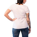 White - Back - New Order Womens-Ladies Puzzle Cube T-Shirt