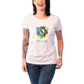 White - Front - New Order Womens-Ladies Puzzle Cube T-Shirt