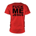 Red - Back - Marduk Unisex Adult Fuck Me Jesus T-Shirt