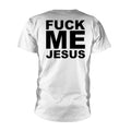 White - Back - Marduk Unisex Adult Fuck Me Jesus T-Shirt