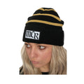 Black - Side - My Chemical Romance Stripe Logo Beanie