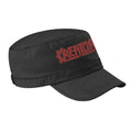 Black-Red - Front - Kreator Unisex Adult Logo Army Cap