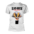 White - Front - The Comic Strip Presents Unisex Adult Eat The Rich T-Shirt