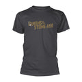 Grey - Front - Queens Of The Stone Age Unisex Adult Metallic Logo T-Shirt