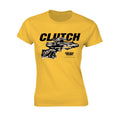 Yellow-Black - Front - Clutch Womens-Ladies Pure Rock Wizards T-Shirt
