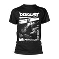 Black - Front - Disgust Unisex Adult Brutality Of War T-Shirt