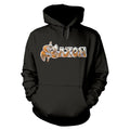 Black - Front - Saxon Unisex Adult Crusader Hoodie