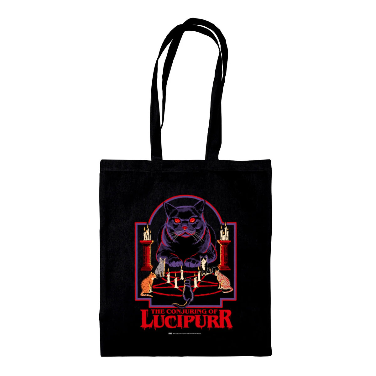 Steven Rhodes The Conjuring Of Lucipurr Tote Bag | Discounts on great ...