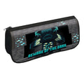 Green-Black - Back - Minecraft Beware Of The Dark Logo Pencil Case