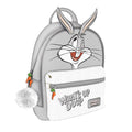 Grey-White - Front - Looney Tunes Whats Up Doc Bugs Bunny Backpack