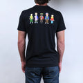 Black - Back - Stranger Things Unisex Adult Pixel Characters T-Shirt