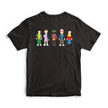 Black - Side - Stranger Things Unisex Adult Pixel Characters T-Shirt