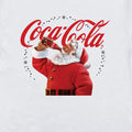 White - Back - Coca-Cola Unisex Adult Drinking Santa T-Shirt