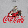 Heather Grey - Back - Coca-Cola Unisex Adult Santa Logo T-Shirt