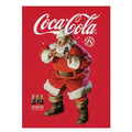 Red - Back - Coca-Cola Unisex Adult Quiet Santa Claus Sweatshirt