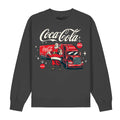 Charcoal - Front - Coca-Cola Unisex Adult Santa Truck Sweatshirt