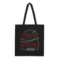 Black - Front - Coca-Cola Happy Holidays Tote Bag