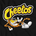 Black - Back - Cheetos Unisex Adult Shiny Logo T-Shirt