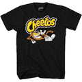 Black - Front - Cheetos Unisex Adult Shiny Logo T-Shirt