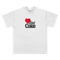 White - Front - Coca-Cola Unisex Adult Heart Diet Coke T-Shirt