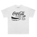 White - Front - Coca-Cola Unisex Adult Classic Wave T-Shirt