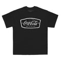 Black - Front - Coca-Cola Unisex Adult License Plate T-Shirt