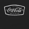 Black - Back - Coca-Cola Unisex Adult License Plate T-Shirt