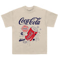 Sand - Front - Coca-Cola Unisex Adult Wow Can T-Shirt