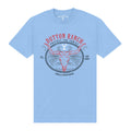 Sky Blue - Front - Yellowstone Unisex Adult Skull T-Shirt