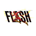 White - Side - The Flash Unisex Adult Action Pose Sweatshirt
