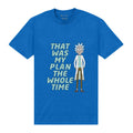 Royal Blue - Front - Rick And Morty Unisex Adult My Plan T-Shirt