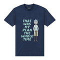 Navy Blue - Front - Rick And Morty Unisex Adult My Plan T-Shirt