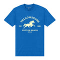 Royal Blue - Front - Yellowstone Unisex Adult Horse T-Shirt