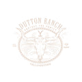 Black - Side - Yellowstone Unisex Adult Dutton Ranch Skull T-Shirt