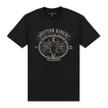 Black - Front - Yellowstone Unisex Adult Dutton Ranch Skull T-Shirt