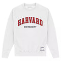 White - Front - Harvard University Unisex Adult Script Sweatshirt