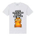 White - Front - Garfield Unisex Adult My Space T-Shirt