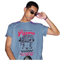 Heather Blue - Side - TMNT Unisex Adult By The Slice Vintage T-Shirt