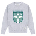 Heather Grey - Front - Cambridge University Unisex Adult Shield Sweatshirt