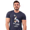 Navy - Side - Subbuteo Unisex Adult Hand Of God T-Shirt
