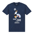 Navy - Front - Subbuteo Unisex Adult Hand Of God T-Shirt