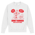 White - Front - Garfield Unisex Adult 45 Binky Burger Sweatshirt