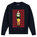 Navy - Front - Elf Unisex Adult Santas Coming Sweatshirt