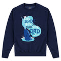 Navy - Front - Elf Unisex Adult Bye Buddy Sweatshirt