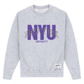 Heather Grey - Front - New York University Unisex Adult Script Sweatshirt