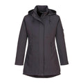 Charcoal Grey - Back - Portwest Womens-Ladies Carla Soft Shell Jacket