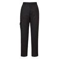 Black - Front - Portwest Womens-Ladies C099 Cargo Trousers