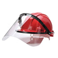 Black - Back - Portwest PW58 Helmet Visor Holder